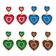 thumbnail image 2 of Pendientes de gota de amor Qarigey joyería de moda dorado rojo AP015241-01, 2 of 6