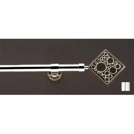 Andrews Chrome Rod - WinarT USA 8.1138.20.02.160 Liber 1138 Curtain Rod Set -.75 in. - Chrome - 63 in.