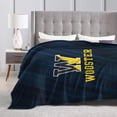 thumbnail image 4 of College of A Wooster Fleece Blanket, Very Soft Microfiber Flannel Blanket for Couch Warm and Cozy for All Seasons, 4 of 6