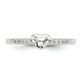 thumbnail image 4 of Sterling Silver CZ Heart Ring, 4 of 5
