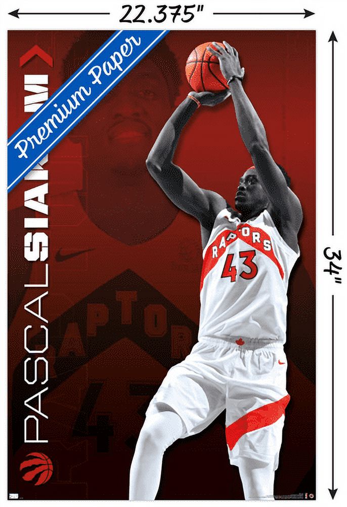 NBA Toronto Raptors - Pascal Siakam 20 Wall Poster, 22.375" x 34"
