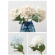 thumbnail image 4 of Nvzi 6 piezas de flores azules de seda, hortensias artificiales, ramo de flores de hortensias realistas para boda, fiesta, oficina, decoración del hogar (beige), 4 of 5