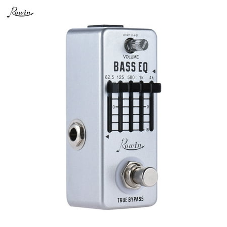 Rowin Bass Guitar Equalizer Effect Pedal 5-Band EQ Aluminum Alloy Body True (Best Bass Multi Effects Pedal 2019)