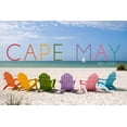 thumbnail image 3 of Cape May, New Jersey, Colorful Beach Chairs (100% Cotton Tea Towel, Decorative Hand Towel, Kitchen and Home), 3 of 3