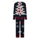 thumbnail image 4 of Puntoco Conjunto de pijama con pantalones largos y cuello en V con estampado navideño para mujer, 4 of 5