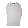 thumbnail image 2 of Lauren Ralph Lauren Long-Sleeve Button-Shoulder Top - White, white, Size XS, 2 of 2