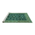 thumbnail image 2 of Ahgly Company Machine Washable Indoor Rectangle Persian Turquoise Blue Traditional Area Rugs, 7' x 10', 2 of 4