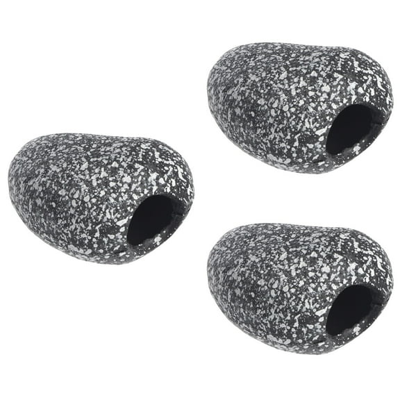 3 Count Fish Tank Decoration Bubble Stone for Algae Aquarium Ornament