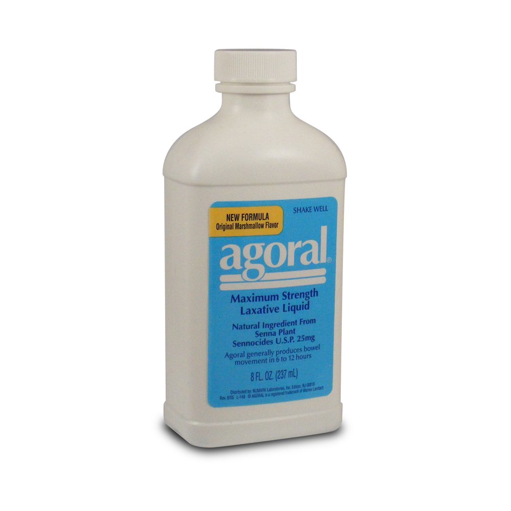 Agoral Maximum Strength Laxative Liquid, 8 oz
