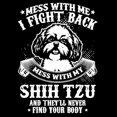 thumbnail image 3 of CafePress - Mess With My Shih Tzu - Women's Dark Pajamas, 3 of 4