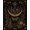 Black, Pattern 10, variant on Design&I 8'x10' Washable Area Rug Snag-Free Black Gold Celestial Garden and Floral Motifs Elegant Scrollwork with Starry Night for Dining Room, Large Office, Lounge