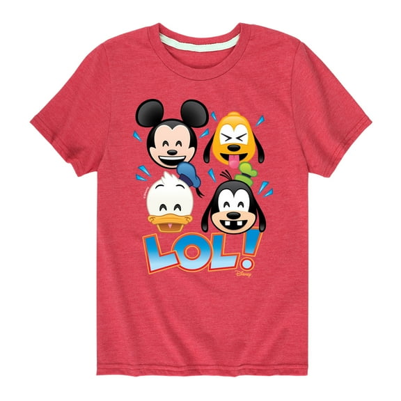 Disney Emoji - Lol Emojis - Toddler And Youth Short Sleeve Graphic T-Shirt