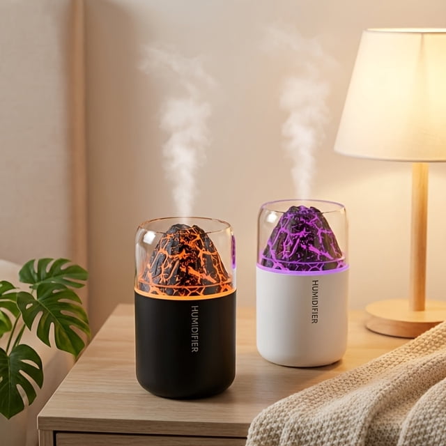2pcs Mini Humidifier Set, Fine Cold Mist Hydration, Improves Dry Environments, Compatible with Essential Oils, Fresher Air, Lightweight And Portable, Versatile for Bedroom,