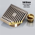 thumbnail image 4 of Brass Anti-odor Bathroom Toilet Kitchen Washing Machine Floor Drain Water Drainage, 4 of 12