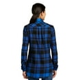 thumbnail image 2 of Port Authority LW668 Ladies Plaid Flannel Shirt, Engine Red, XXL, Womens Button Down Shirts, 2 of 4
