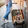 thumbnail image 3 of Freedom Paws Patriotic Afghan Hound Vintage Memorial Day Travel Luggage Cover Dog Lover Suitcase Dust Protective Decor - 12006, 3 of 5