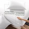 thumbnail image 6 of Sonoro Kate 100% Organic Cooling Bamboo Sheets, King Sheet Set 4-Piece with 16" Deep Pocket, Silky Smooth Luxury Bed Sheets, White, 6 of 7
