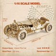 thumbnail image 2 of 3D Car Wooden Puzzle, Scale Model, DIY Model Kit, Handcraft Gift, Home Decoration, Mechanical Model Kit, Building Toy For Adults And Kids, Birthday/Christmas Gifts For Children, 2 of 4