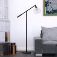 thumbnail image 2 of Henn&Hart 32" Blackened Bronze Metal/Glass Floor Lamp, 2 of 12