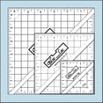 thumbnail image 2 of Bloc Loc - Half Square Acrylic Triangle Ruler Make Squaring up Easy and Fast Set #2, 2.5"4.5",6.5", 2 of 8