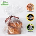 thumbnail image 3 of 4x2x12 Clear Food Grade Durable Transparent Poly Bags - Clear Storage Bags - Great for Cooking, Baking, Candy, Cookies and Pastries (2000), 3 of 3