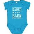 thumbnail image 3 of Inktastic Raised in a Barn in White Boys or Girls Baby Bodysuit, 3 of 5