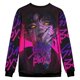 thumbnail image 3 of Pop cazadora para niña Round-Neck Sweatshirt Set,Soft Streetwear Pullover,Cute Long Sleeve Sweatshirt for Fall Winter （Multicolor）, 3 of 4