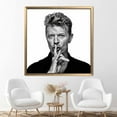 thumbnail image 5 of Famous Artwork, Contemporary Art Canvas, Handsome Man Canvas, Dawid Bowie Hush Sign, Modern Artwork, Trendy Art Canvas, Hush Sign Artwork, Canvas Wall Decor - Natural Framed, 5 of 6