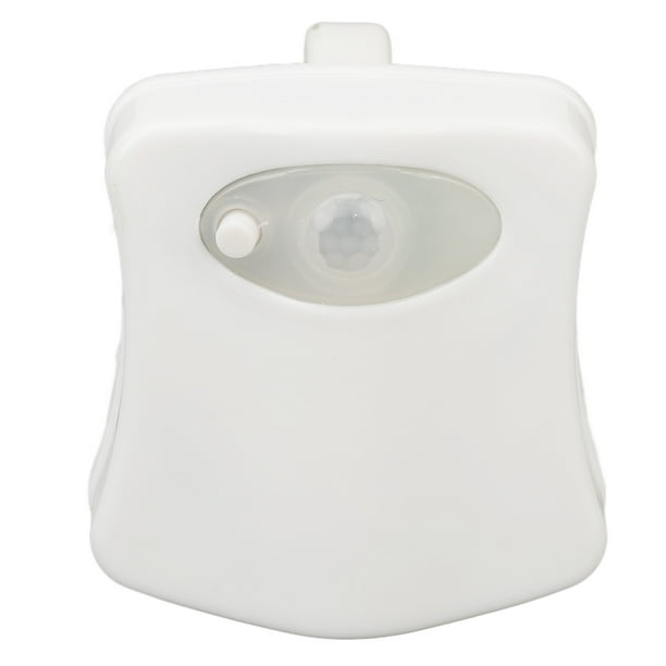 Lámpara de noche colgante para inodoro con sensor de movimiento de 8 colores que cambia de color, luz LED nocturna para baño.