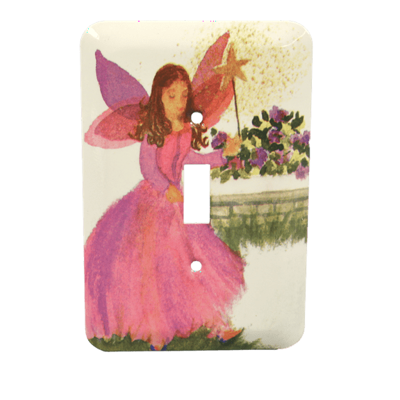 Leviton 89001-FGM 1-Gang Toggle Switch Wallplate Switchplate, Fairy Godmother Motif
