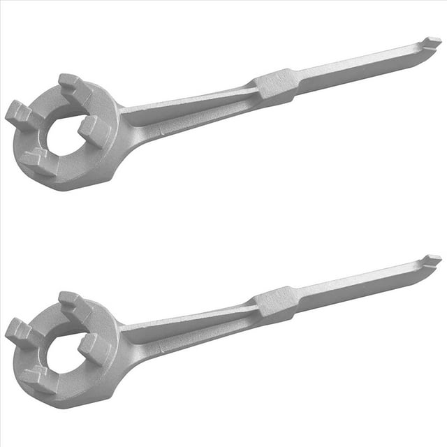 2X Llave de Aluminio de Tapones de Tambor para Abrir 10 15 20 30 50 55 Galones Tambores , Adecuada para Tapas de 2 Y 3/4 de Pulgada