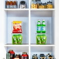 thumbnail image 4 of Sorbus Clear Storage Bins - Multi-Purpose Organizers for Kitchen, Pantry, Fridge, and Cabinet (Small, 4 Pack), 4 of 8