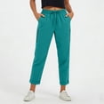 thumbnail image 2 of BVOFAR Womens Cargo Hiking Pants with Zipper Pockets Lightweight Straight Leg High Waisted Trousers Athletic Trouser for Travel Climbing Hiking Mint Green XXL, 2 of 9