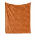 thumbnail image 1 of Geometric Soft Flannel Fleece Blanket, Digital Abstract Little Square Frames Motif Grid Mesh Asymmetric Design, Cozy Plush for Indoor and Outdoor Use, 50" x 70", Burnt Orange Paprika, by Ambesonne, 1 of 5