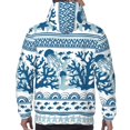thumbnail image 7 of Wukai Sea Underwater Jellyfish Print Men Hoodies Fleece Sweatshirts Long Sleeve Sweaters Pullover Fall Outfits Winter Clothes-Large, 7 of 7