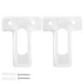 thumbnail image 1 of LOVEVER wire shelf brackets 2pcs Heavy Duty Wire Shelf End Brackets Abs Construction Brackets For Closet And Storage Organization Wire Shelving Systems For Home And Office Use 2.6”X2.05”X, 1 of 11