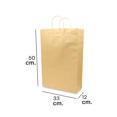 thumbnail image 4 of Bolsa de papel kraft (60 piezas) Caltom  Jumbo con asa, 4 of 4