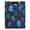 Blue Leaves and Snowflakes, variant on A4 Double Clip File Folder 18.9x12.6in Clipboards Foldable Binder Holds 80 Sheets Project Folder for Office, Home Vividly Colored Flowers