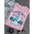 thumbnail image 3 of Taste the Fun Frozeti Dippin' Dots Retro Yeti Graphic Women's T-shirt, 3 of 4