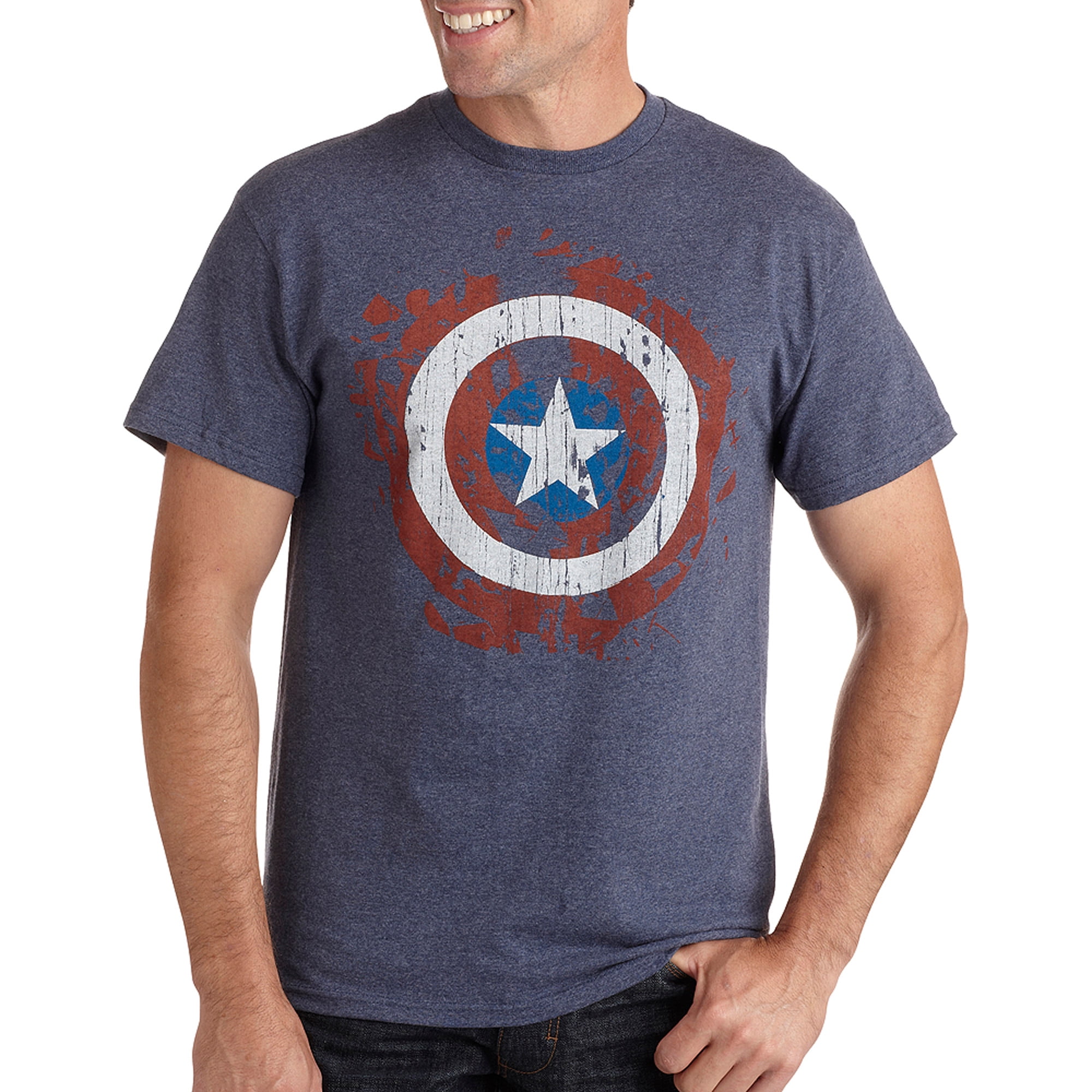 Captain Splatter Shield Big Men's Graphic Tee