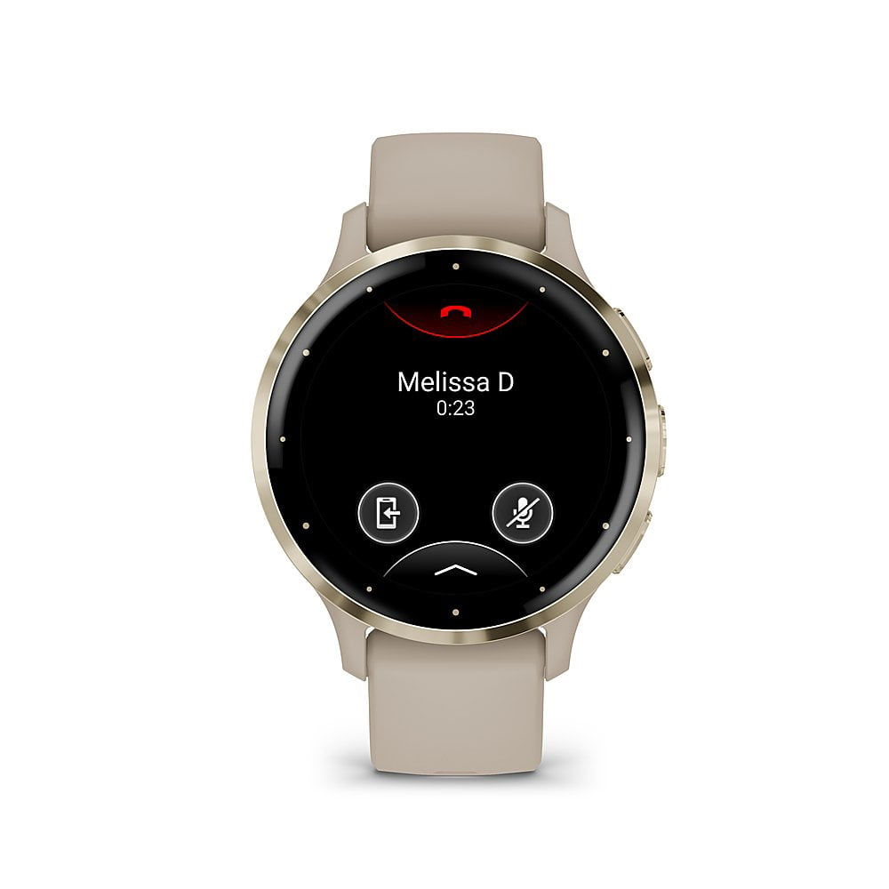 Garmin 010-02785-02 Venu 3S Health Fitness GPS Smartwatch Gold Steel Bezel w/ French Gray Case 41mm Bundle with Premium 3 YEAR CPS Enhanced Protection Pack