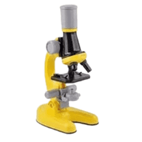 GJX Microscope for Kids Complete Accessories Microscope Slides Ideal Gift for Kids Microscope for Adults Yellow