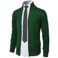 thumbnail image 2 of H2H Mens Casual Slim Fit Knitted Cardigan Zip-up Long Sleeve Thermal (CMOCAL062), 2 of 6
