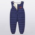 thumbnail image 2 of mgoYE Baby Toddlers Snow Bib Overalls Winter Warm Pants Kids Insulated Trousers Skiing Pants(Dark Blue,12-24 Months), 2 of 9