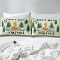 thumbnail image 4 of Erosebridal Happy Camping Fitted Sheet Queen, RV Car Fitted Sheet Set Queen, Rustic Farmhouse Decor 3pcs（No Top Sheet）, 4 of 6