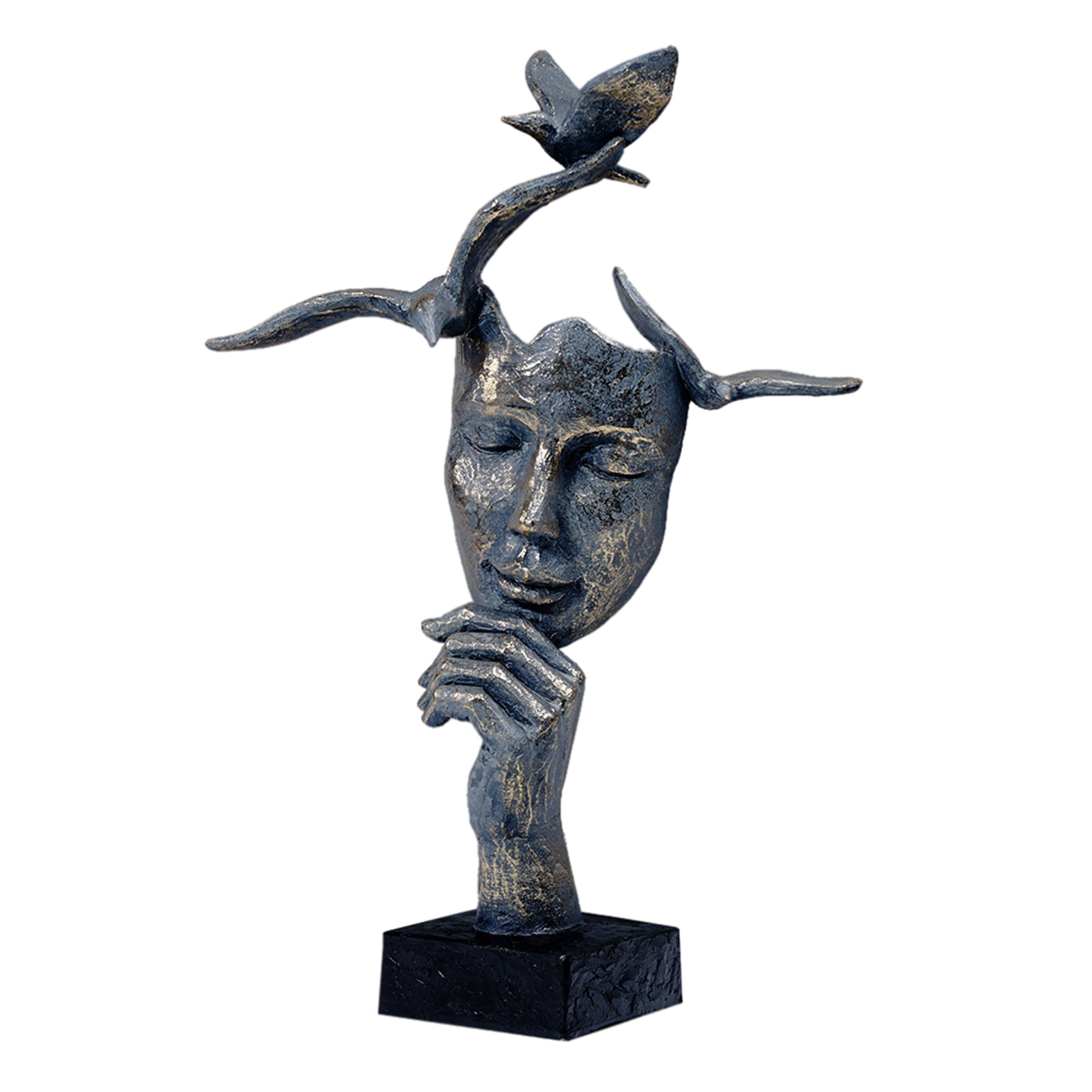 Nordic Abstract Thinker Statue Resin Figurine Home Decor Crafts Sculpture Gi L1 