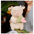 thumbnail image 5 of Peluche Corderito Con Tulipán 25 Cm Malubero BLANCO, 5 of 5