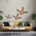thumbnail image 2 of 3 Size Mallard Duck Wall Art Wooden Ducks Wall Decor Rustic Flying Birds Wall Decor Carved Wood Wal, 2 of 5