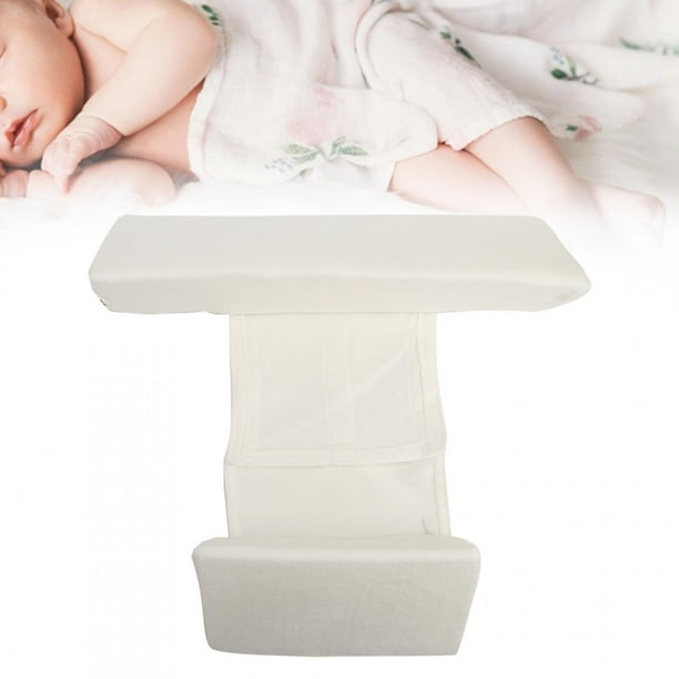 Posicionador Lateral para Dormir para Bebe Almohada para Dormir del Lado del Bebe Almohada Triangular con Cabeza Antiplana Cojin Antideslizante para Bebe Almohada Almohada triangular blanca Ecomeon no...