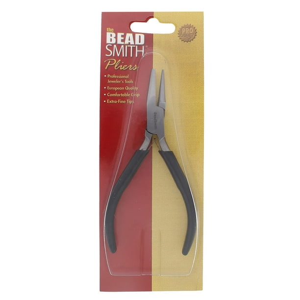 German-Style Round/Concave Bending Pliers - 5 Inch Jewelry Making Tool With Green Grips